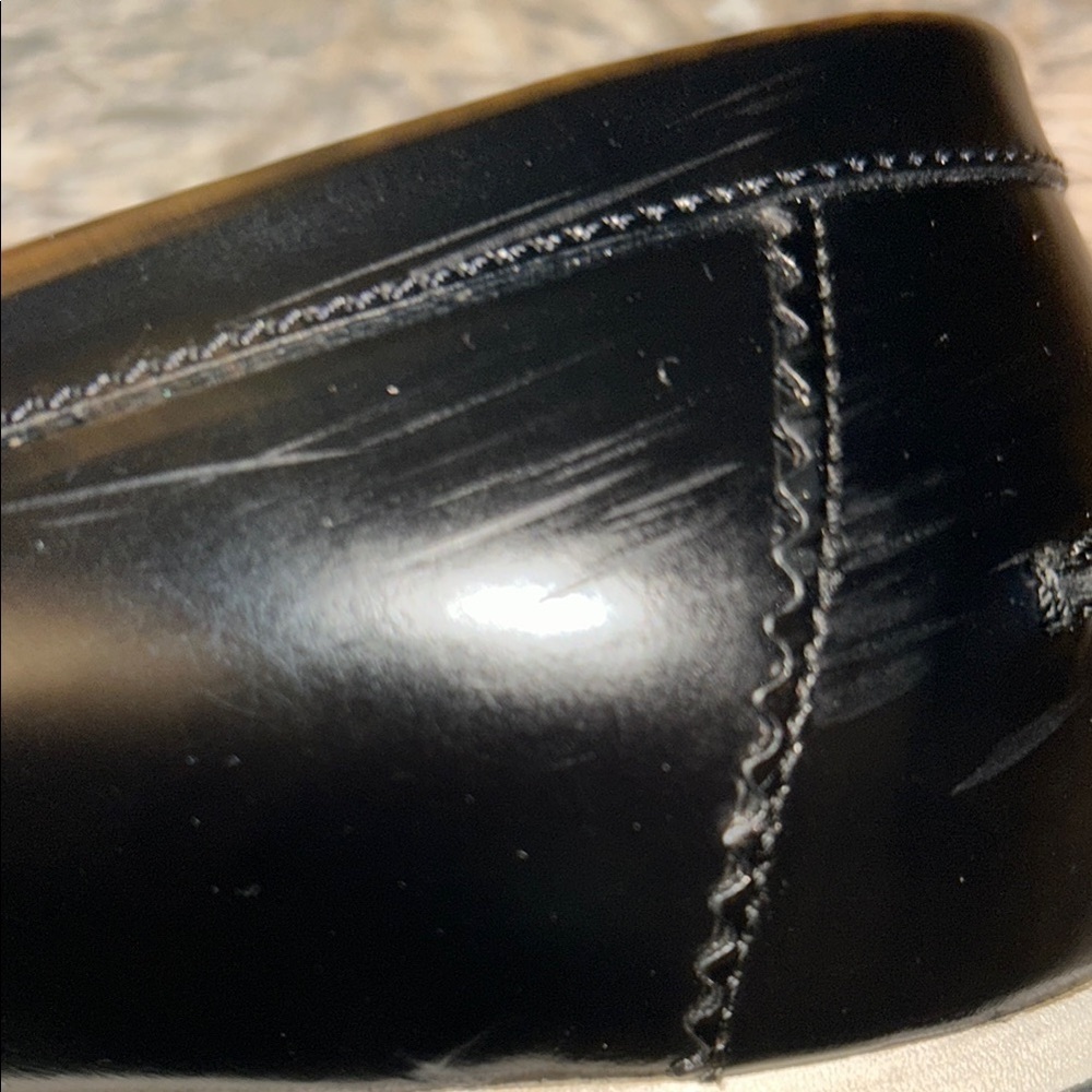 GUCCI Black and Red Loafers Slip-Ons - Picture 10 of 14